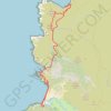 Trace GPS Corse Désert des Agriates - Cala di a Recisa depuis plage d Ostriconi, itinéraire, parcours
