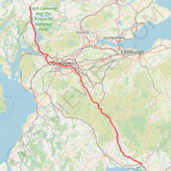 Trace GPS United Kingdom to Beinglas Campsite, itinéraire, parcours