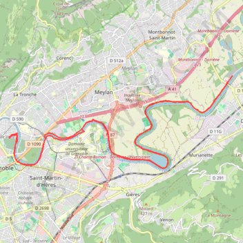 Trace GPS Ile verte direction Bois Francais Aller-Retour, itinéraire, parcours