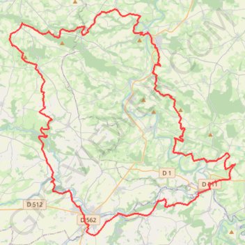Trace GPS GRP Tour de la Suisse Normande, itinéraire, parcours