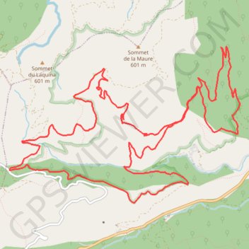 Trace GPS Le Vallon de la Gourre, itinéraire, parcours
