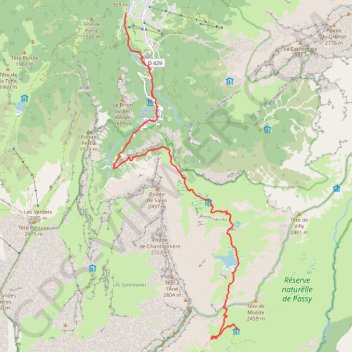 Trace GPS Via Alpina - Salvagny > Refuge de Moëde-Anterne, itinéraire, parcours