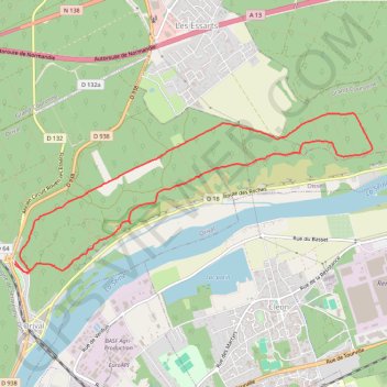 Trace GPS Rando Orival, itinéraire, parcours