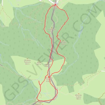 Trace GPS Col d'Izpegui, itinéraire, parcours