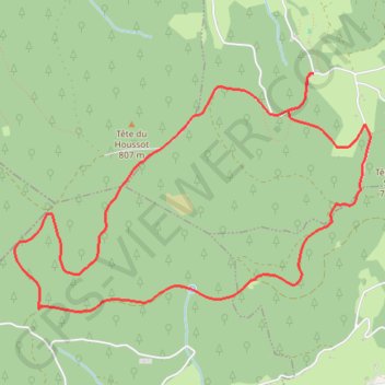 Trace GPS Tour de la Fôret de Fossard, itinéraire, parcours