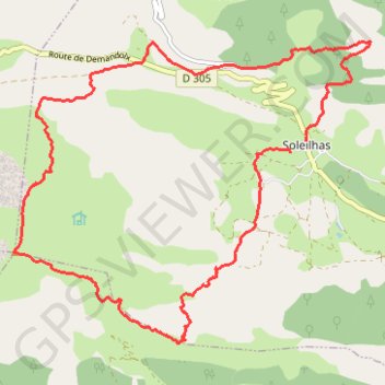 Trace GPS Soleilhas - crête du Teillon (04), itinéraire, parcours