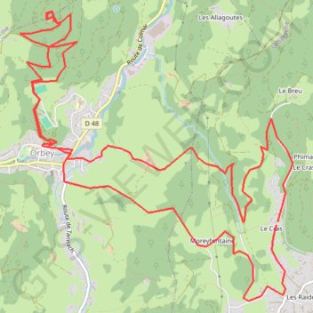 Trace GPS Labaroche - la Tour du Faudé, itinéraire, parcours