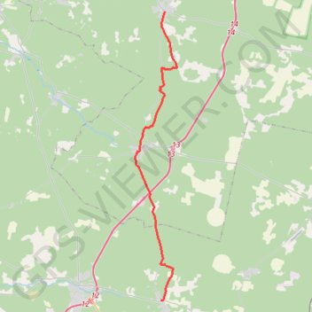 Trace GPS Chemin de Tours (GR 655), itinéraire, parcours