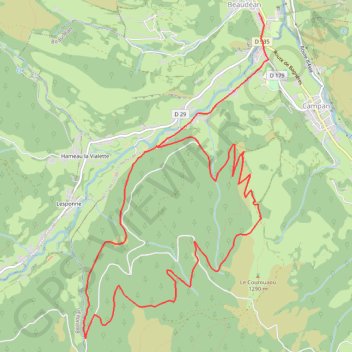 Trace GPS Haute Bigorre - Le Mourgoueilh, itinéraire, parcours