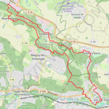 Trace GPS Vallée de la Mérantaise, itinéraire, parcours
