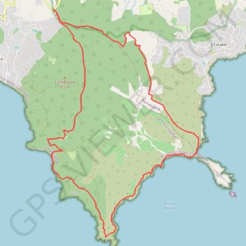 Trace GPS Col de la Collebasse, Cap Lardier, Cap Taillat, itinéraire, parcours