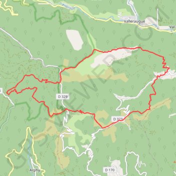 Trace GPS Serre de la Lusette, itinéraire, parcours