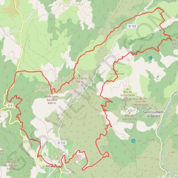 Trace GPS Raid VTT Arboras Roc des Vignes Pic Baudile, itinéraire, parcours