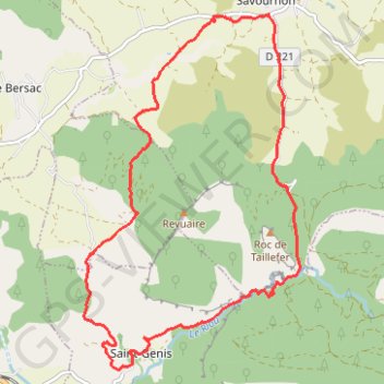 Trace GPS Tour du Revuaire par les gorges du Riou, itinéraire, parcours