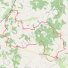 Trace GPS Aubeterre sur Dronne 28 kms, itinéraire, parcours