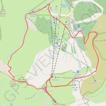 Trace GPS Ascension du Sancy - Le Mont-Dore, itinéraire, parcours