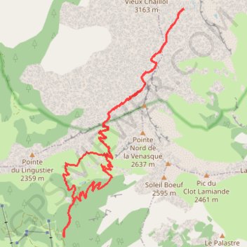 Trace GPS Vieux-chaillol, itinéraire, parcours