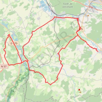 Trace GPS Landécourt, itinéraire, parcours