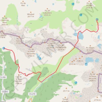 Trace GPS Cabanne de Jan-Rulhe, itinéraire, parcours