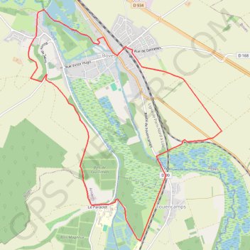 Trace GPS Sainte-Ulphe - Boves, itinéraire, parcours