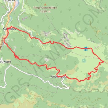 Trace GPS chemin de la Montagne, itinéraire, parcours
