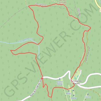 Trace GPS Petite boucle de la Goutte Pourrie, itinéraire, parcours
