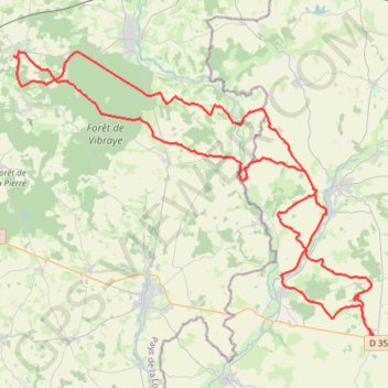 Trace GPS De Lavaré à Epuisay, itinéraire, parcours
