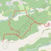 Trace GPS Pas de la Mule - Castellaras de Thorenc - Pivoines, itinéraire, parcours