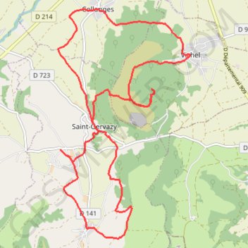 Trace GPS Le Lembron à partir de Vichel 63456-Auvergne, itinéraire, parcours