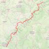 Trace GPS GR 654 - Le chemin vers Saint-Jacques-de-Compostelle via Vézelay, itinéraire, parcours