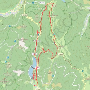 Trace GPS Ravin de la Thur, itinéraire, parcours