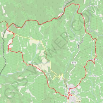 Trace GPS Coteaux de Vinsobre, itinéraire, parcours