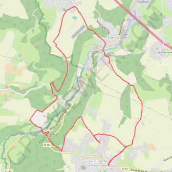 Trace GPS Randonnée Saint Pierre de Varengeville, itinéraire, parcours