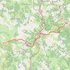 Trace GPS Les Estrets - Les 4 Chemins - Chemin de Compostelle, itinéraire, parcours