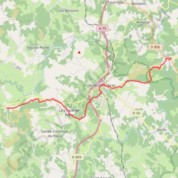 Trace GPS Les Estrets - Les 4 Chemins - Chemin de Compostelle, itinéraire, parcours