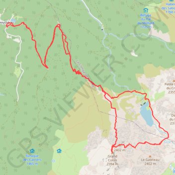 Trace GPS Grand Colon, itinéraire, parcours