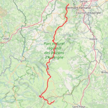Trace GPS Puy Mary Condat Lac Chauvet Monts Dore Puy de Dome, itinéraire, parcours