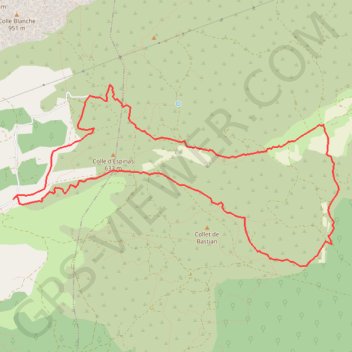 Trace GPS Riboux - Forêt de Malaucène, itinéraire, parcours