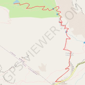 Trace GPS Lac de Peyres, itinéraire, parcours