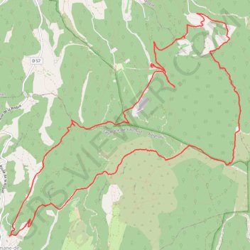 Trace GPS Saumane de Vaucluse, itinéraire, parcours