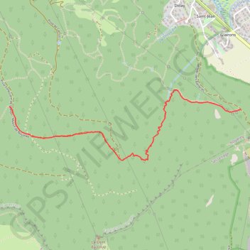 Trace GPS Draye de Seblou (partie basse), itinéraire, parcours