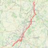 Trace GPS De Sainte-Maure-de-Touraine à Lusignan sur le chemin de Compostelle, itinéraire, parcours