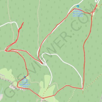 Trace GPS Col de Vassieux, itinéraire, parcours