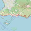 Trace GPS Marseille Cassis par les Calanques, itinéraire, parcours
