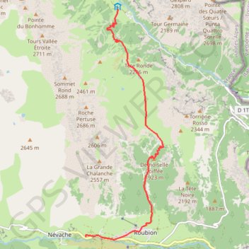 Trace GPS 4ème étape du Tour du Mont Thabor, itinéraire, parcours