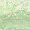 Trace GPS Flanc de Montlaud à partir du Col d'Ey, itinéraire, parcours