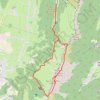 Trace GPS Le Roc Cornafion par le Sentier des Deux Cols, itinéraire, parcours