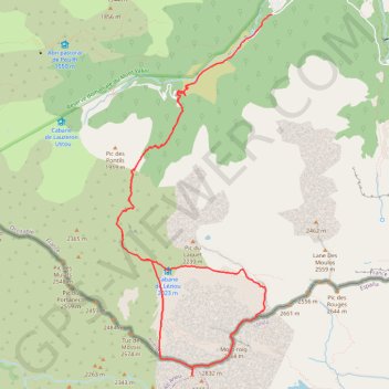 Trace GPS Mont Rouch par le col de Servi, itinéraire, parcours