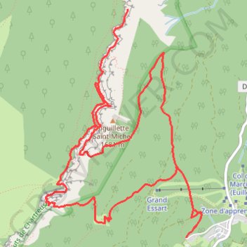 Trace GPS Par le Grand Sangle de l'Aulp du Seuil, itinéraire, parcours