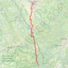Trace GPS Chemin de Régordane du Puy-en-Velay à Chamborigaud, itinéraire, parcours